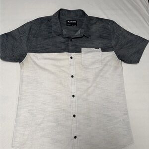 Zoo York Black and Gray Casual Button Down Shirt